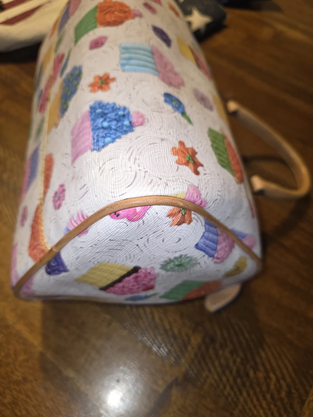 Dooney & Bourke White Cupcake Print Satchel